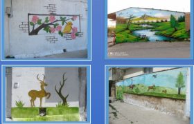 زیبا سازی منظر شهری و اجرای نقاشی دیواری